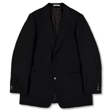 Auralee Light Wool Max Gabardine Jacket - Top Black
