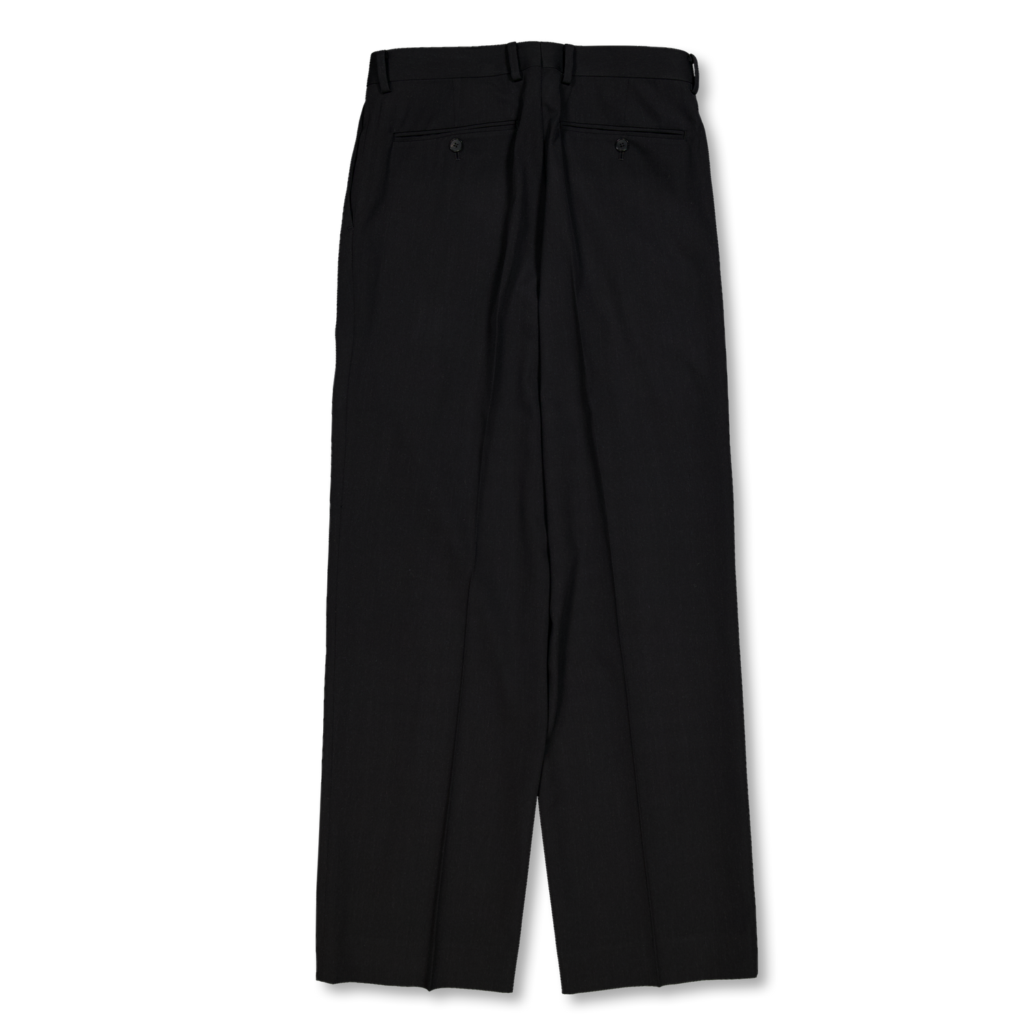 Light Wool Max Gabardine Two-Tuck Slacks