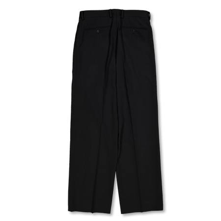 Light Wool Max Gabardine Two-Tuck Slacks