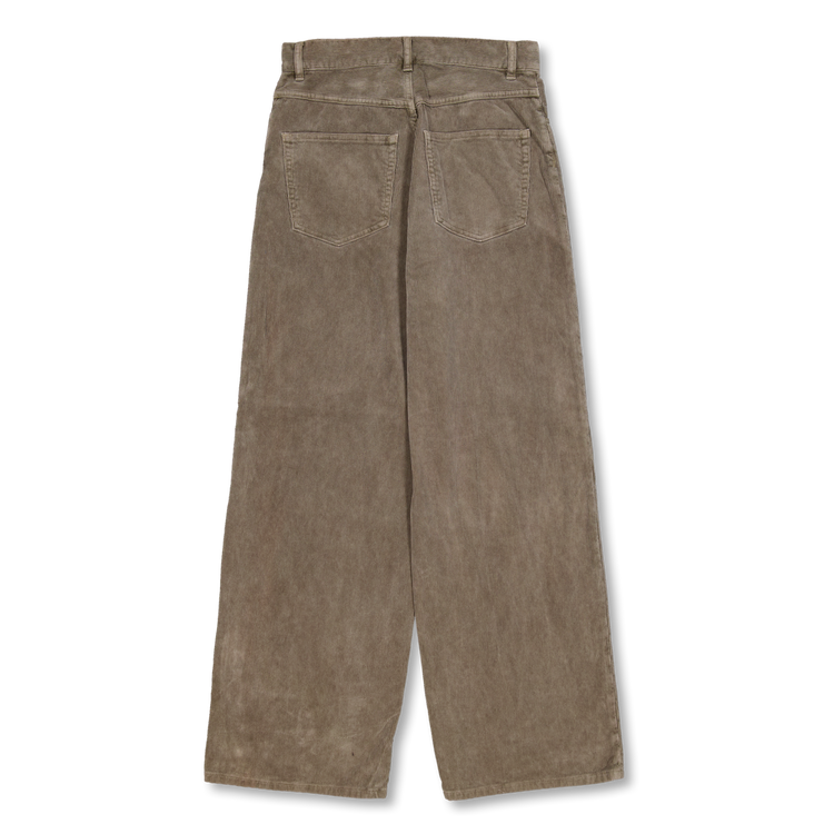パンツ PIGMENT DYE FINX CORDUROY WIDE 5P PANTS Auralee Pigment Dye Finx Corduroy Wide 5P Pants in Olive