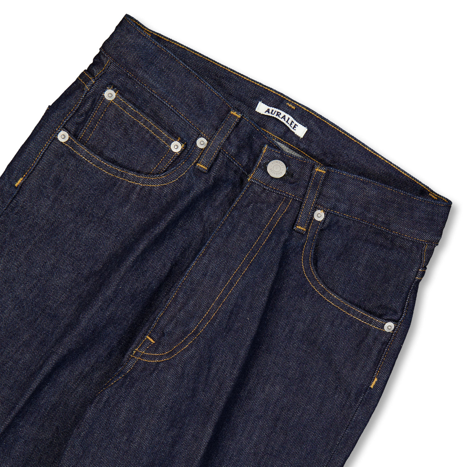 Auralee Hard Twist Denim 5P Pants Indigo | Nitty Gritty