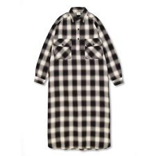 orSlow Pullover Flannel Dress - Black Check