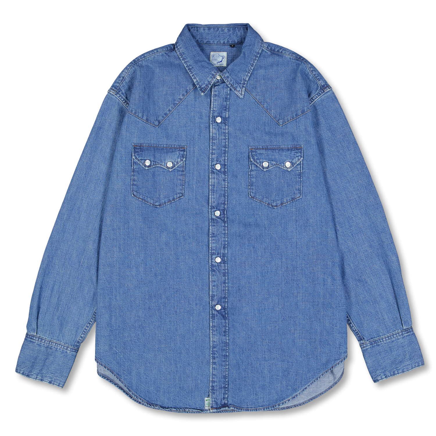 Denim Western Shirt Used Wash