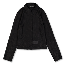 Our Legacy Auto Shirt - Black Ink Chintzed Mussola