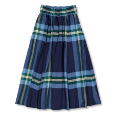 BEAMS BOY BOY Big Tartan Skirt - Navy