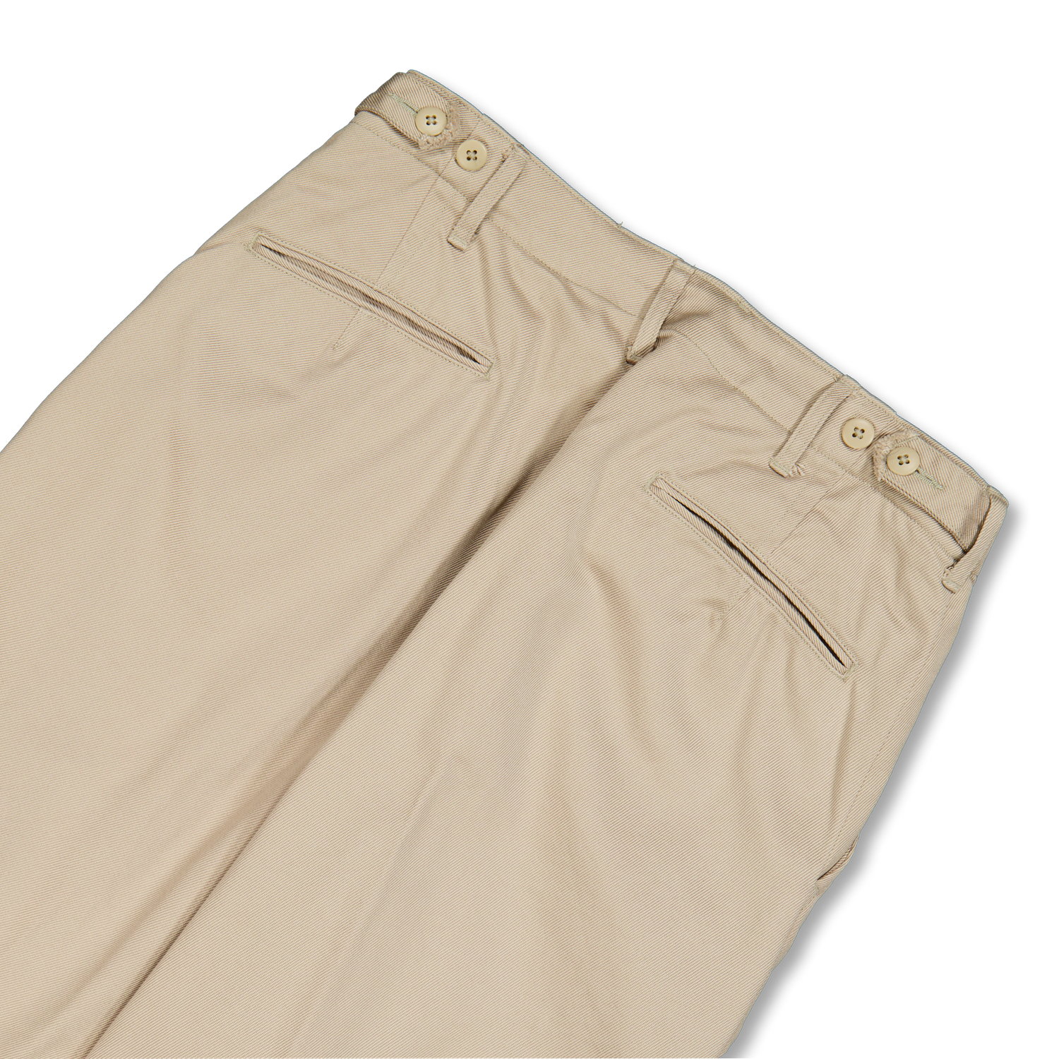 Cotton Drill Wide Military Khakis