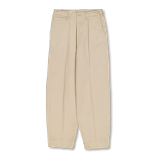 Kaptain Sunshine Cotton Drill Wide Military Khakis - Khaki