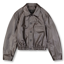 Lemaire Soft Leather Blouson - Black Cherry