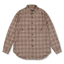 Evan Kinori                                        Big Shirt - Brown/Beige