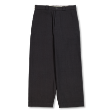 Evan Kinori                                        Flat Front Pant - Black