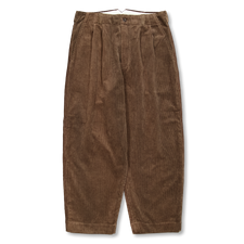 Evan Kinori                                        Two Pleat Pant - Brown