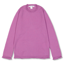 Comme des Garçons SHIRT Rolled Hem Knitted Sweater - Orchid