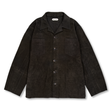 Bode                                               Suede Overshirt - Black
