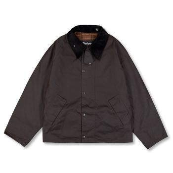 美品　Barbour OS TRANSPORT WAX JACKET 40 Barbour OS Transport Wax Jacket - Black | Urban Excess