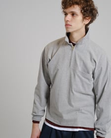 Nitty Gritty® Worldwide 8oz Zip Neck Jersey - Ash