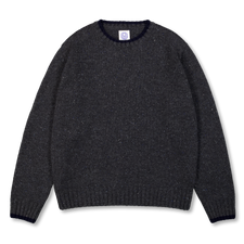 Nitty Gritty® Worldwide Knitted Donegal Crew - Dark Grey/Navy