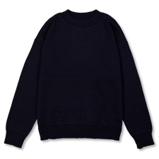 Margaret Howell MHL Flatlock Guernsey Utility Wool - Dark Navy