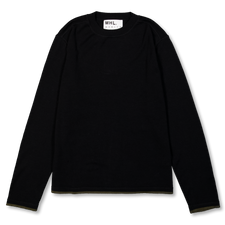 Margaret Howell MHL Tipped Thermal Fine Merino Wool - Black