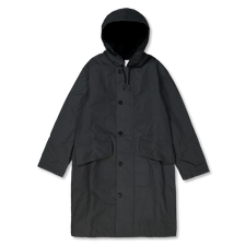 Margaret Howell MHL Hooded Deck Parka Dry Cotton Canvas - Algae