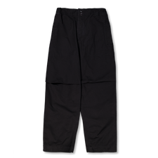 Margaret Howell MHL Press Stud Trousers Double Twisted Cotton Canv - Black