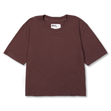 Margaret Howell MHL Simple T-shirt Organic Cotton Linen Jersey - Grape