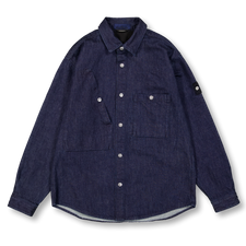 Stone Island Indigo Denim Rinsed Shirt - 1100008 - Indigo