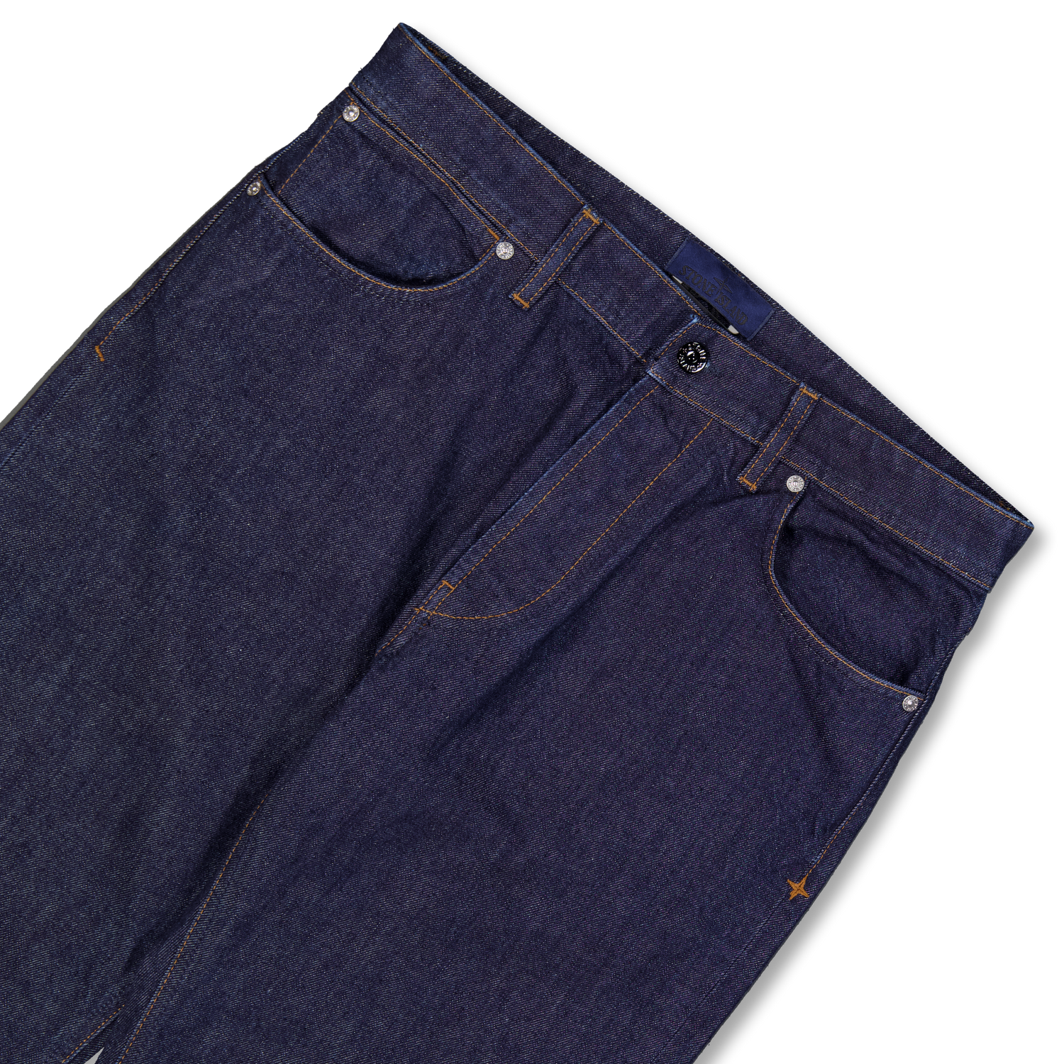 Stone Island 5 Pocket Pants Indigo Denim Rinsed Straight - J100005 
