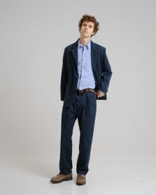 Nitty Gritty® Worldwide Stone Washed Blazer - Navy
