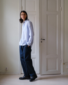 Nitty Gritty® Worldwide Stone Washed Pleated Pant - Navy