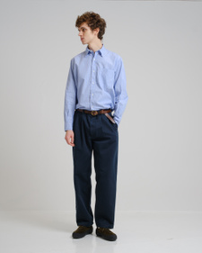 Nitty Gritty® Worldwide Stone Washed Pleated Pant - Navy