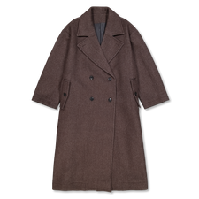 mfpen Auditor Coat - Brown Herringbone Recycled Wool