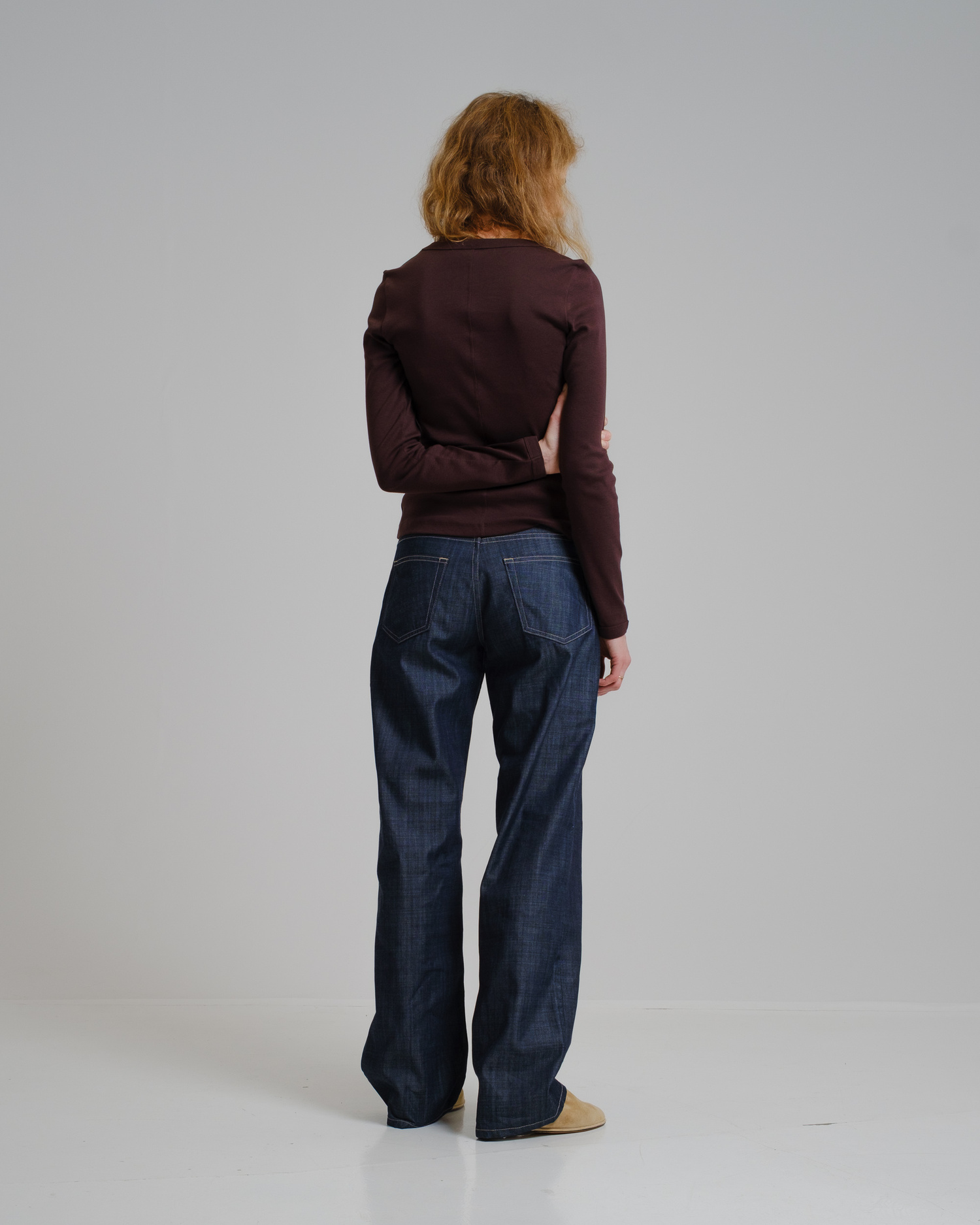 Olga Basha Sal Low Rise Jeans 6 Oz Pima Cotton Denim | Nitty Gritty