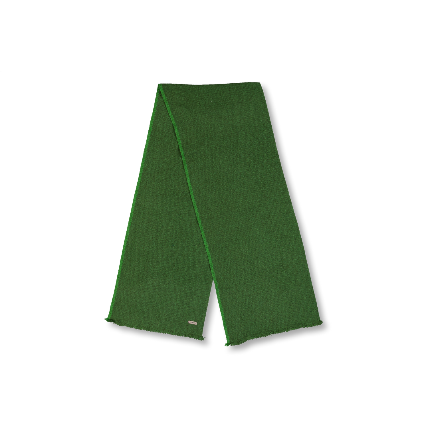Norlha Nomad Border Skinny Scarf Pine Green | Nitty Gritty