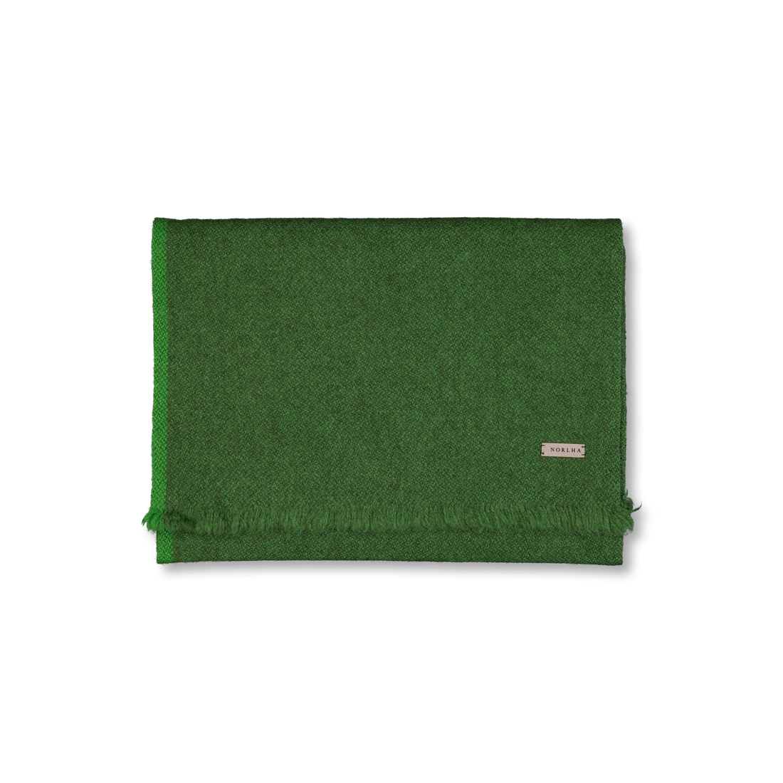 Norlha Nomad Border Skinny Scarf Pine Green | Nitty Gritty