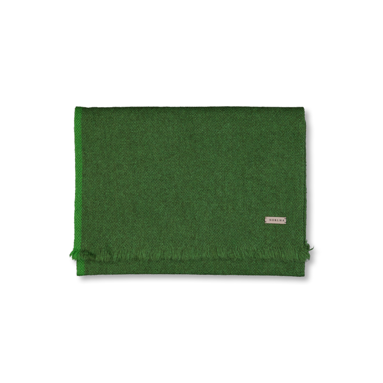 Norlha Nomad Border Skinny Scarf Pine Green | Nitty Gritty