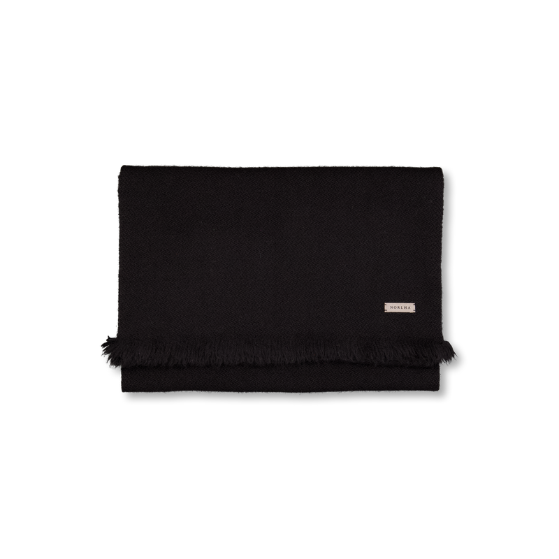 Norlha Nomad Classic Skinny Scarf Black | Nitty Gritty
