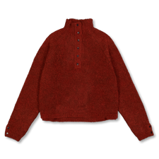 Cordera Baby Alpaca Polo Sweater - Terracotta