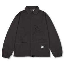 And Wander Crinkled Nylon Shirts Jacket - Charcoal