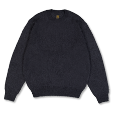 Batoner Pure Mohair Crew Neck - Charcoal Blue