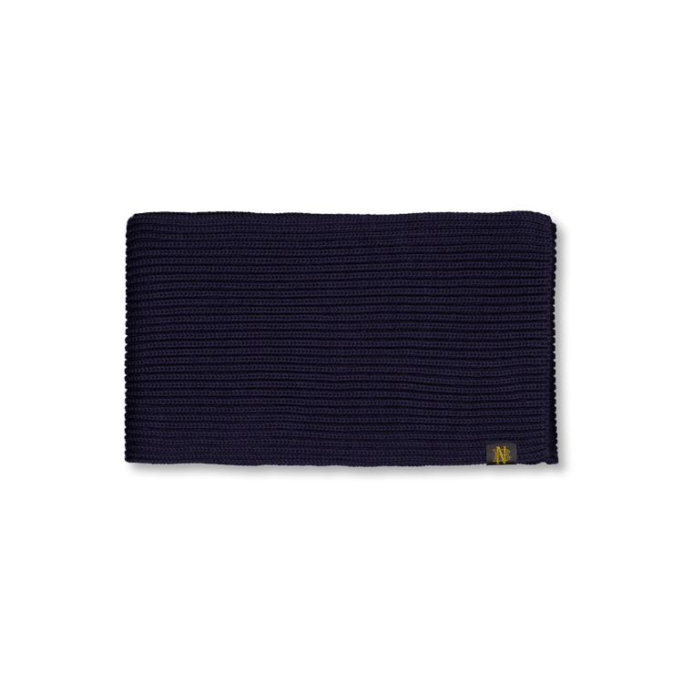 Batoner Solid Wool Rib Muffler Navy | Nitty Gritty