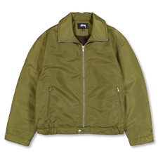 Stüssy Pile Lined Zip Jacket - Olive