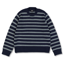 Stüssy Stripe Crew - Ocean