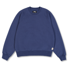 Stüssy Fleece Raglan Crew - Navy