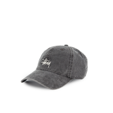 Stüssy Basic Washed Low Pro Cap - Charcoal