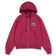 Stüssy Champion Oval Zip Hood - Wine
