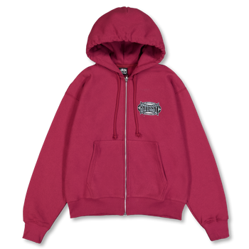 Stüssy Champion Oval Zip Hood Wine | Nitty Gritty
