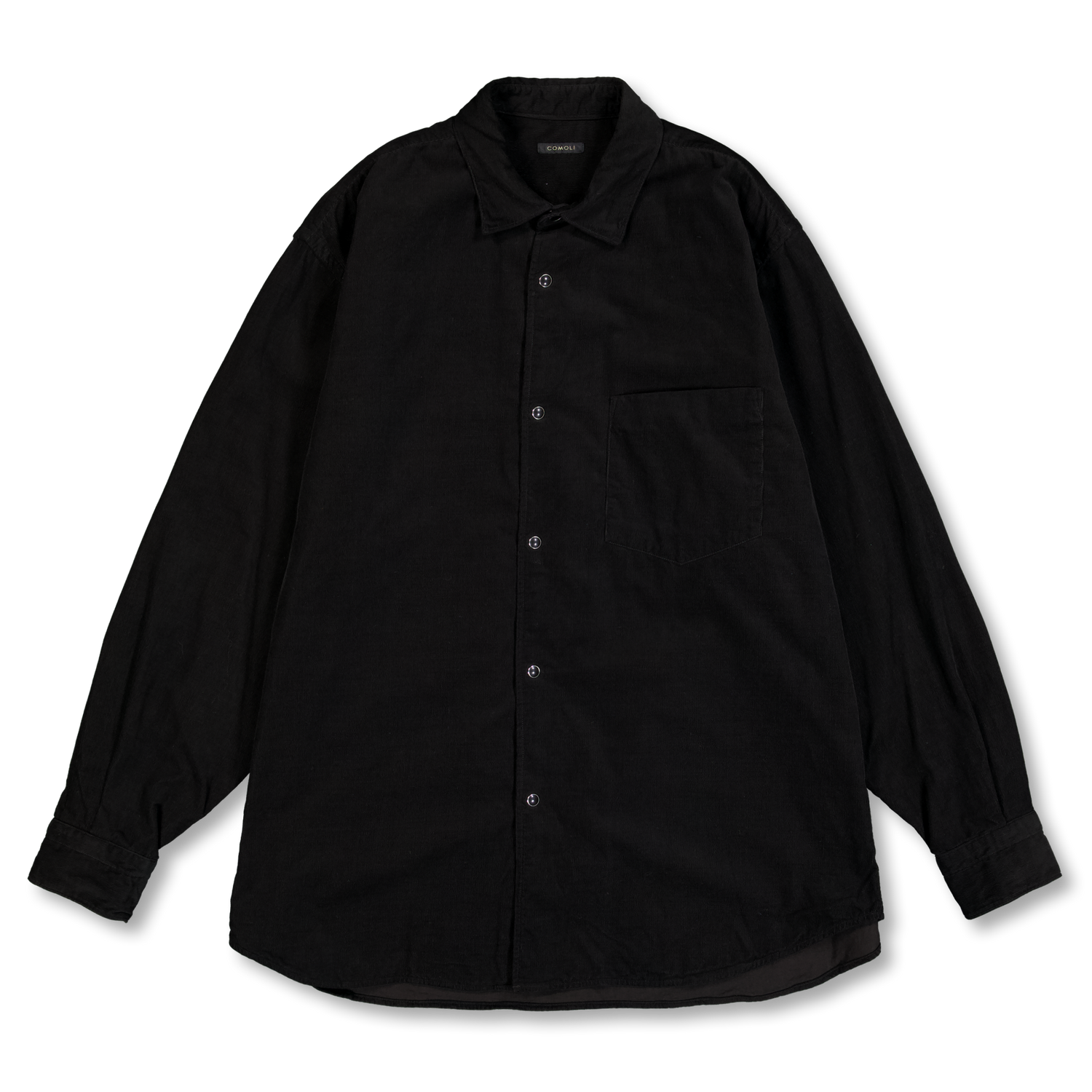COMOLI Corduroy Comoli Shirt Black | Nitty Gritty