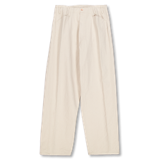 COMOLI Cotton Twill Work Pants - Ivory