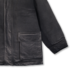 Auralee Product Dyed Organic Cotton Duck Blouson Faded Black