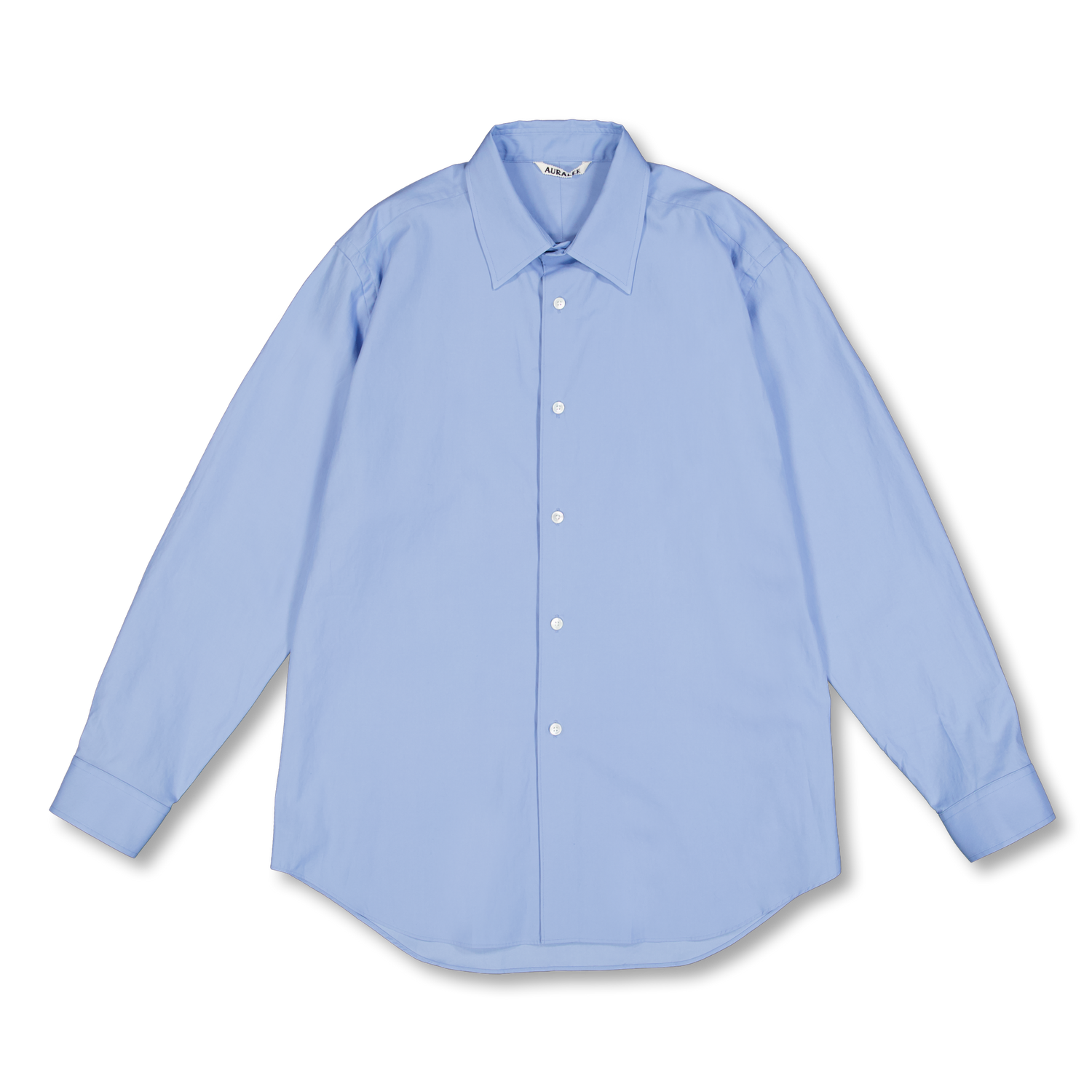 Auralee Washed Finx Twill Shirt Blue | Nitty Gritty